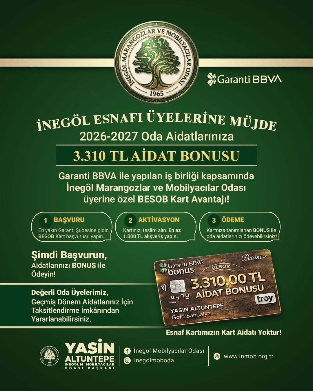 DEĞERLİ ÜYELERİMİZE DUYURULUR