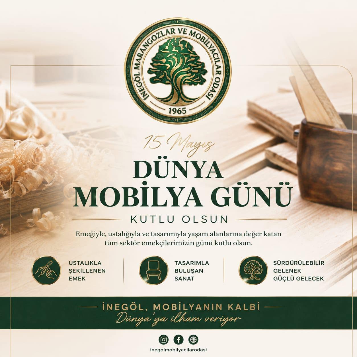 15 Mayıs Dünya Mobilya Günü Mesajı