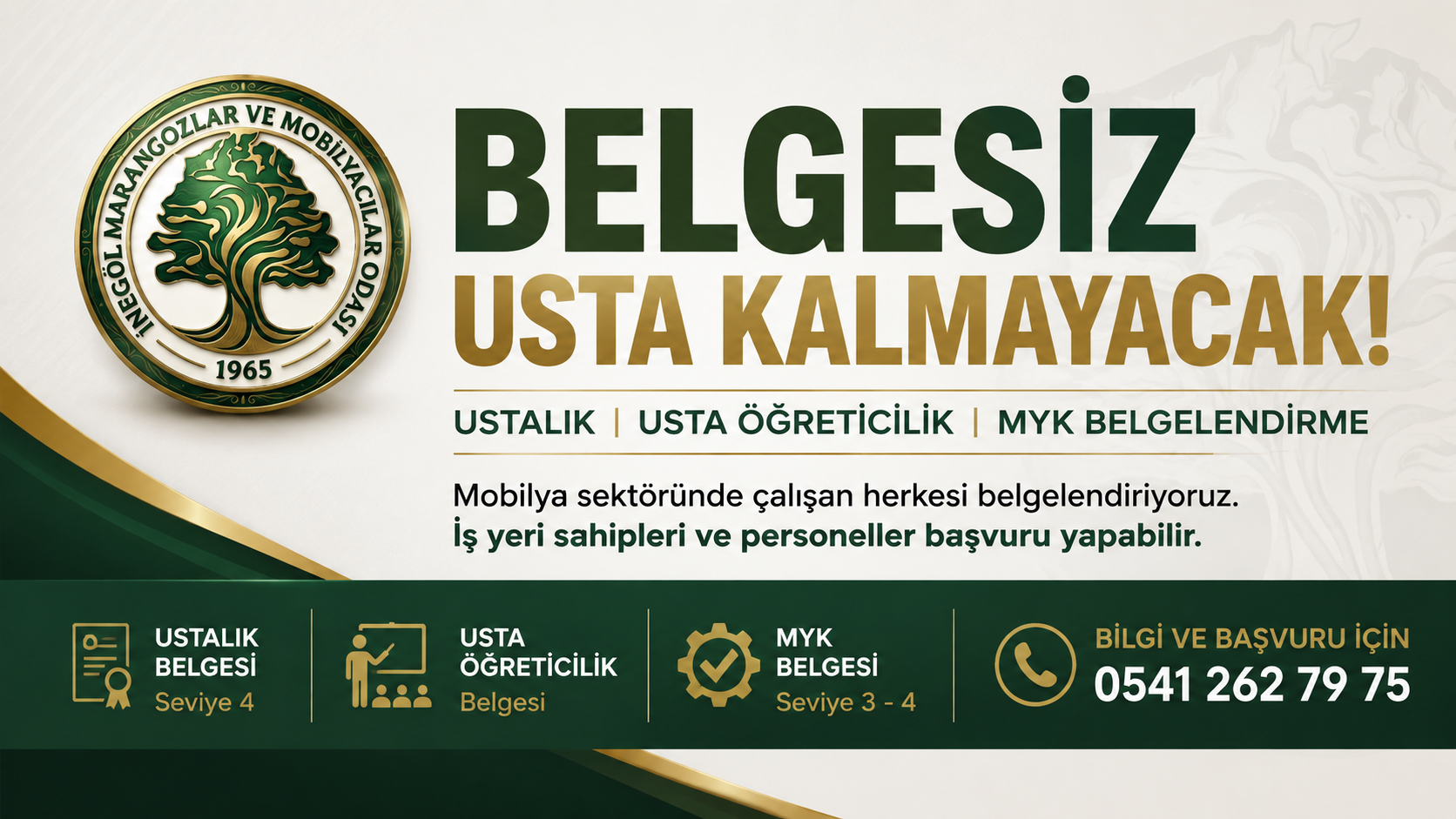 İnegöl Mobilya Sektöründe Belgesiz Usta Kalmayacak!
