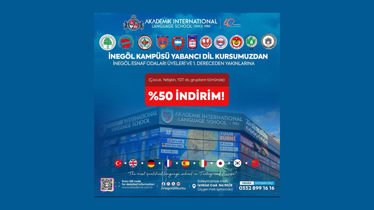İnegöl Esnaf Odaları Üyelerine Eğitimde %50 İndirim Fırsatı