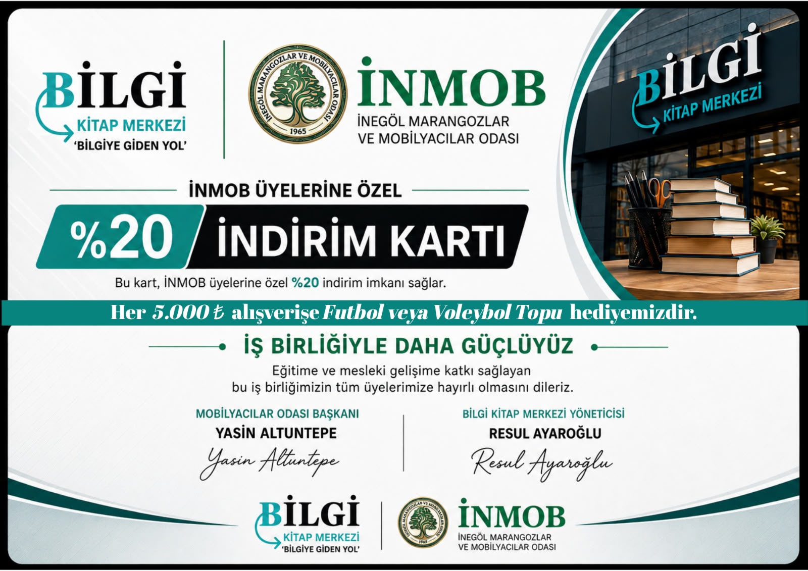 Üyelerimize Özel Kırtasiye İndirim Anlaşması
